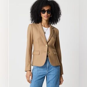 J. Crew Classic Schoolboy Wool Tan Camel Brown Blazer Jacket NWT